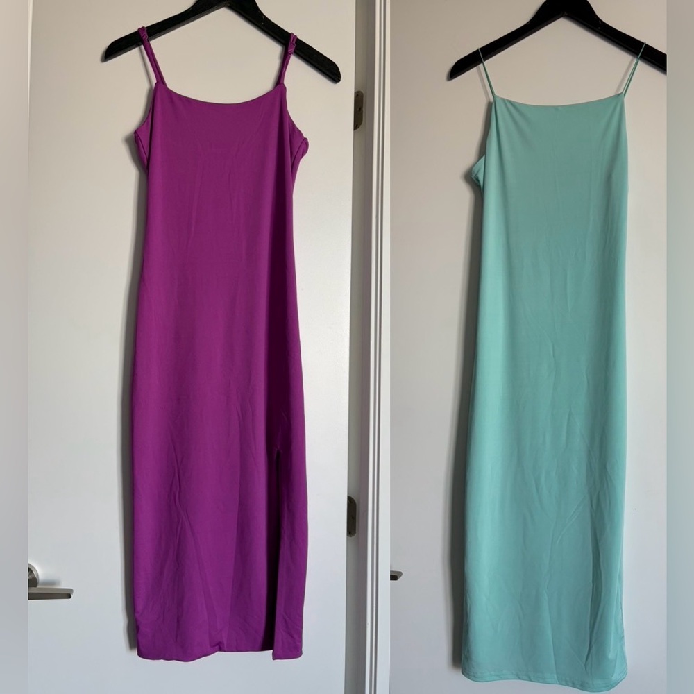 Forever 21 Strapless Dress Set in Purple and Aqua